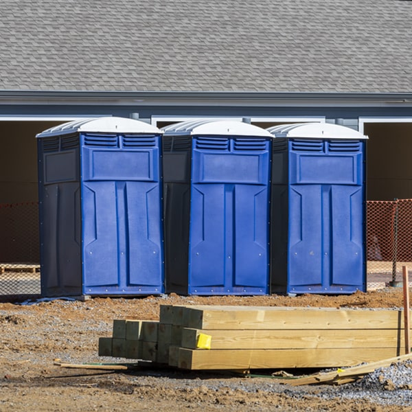 is there a specific order in which to place multiple porta potties in Yorba Linda